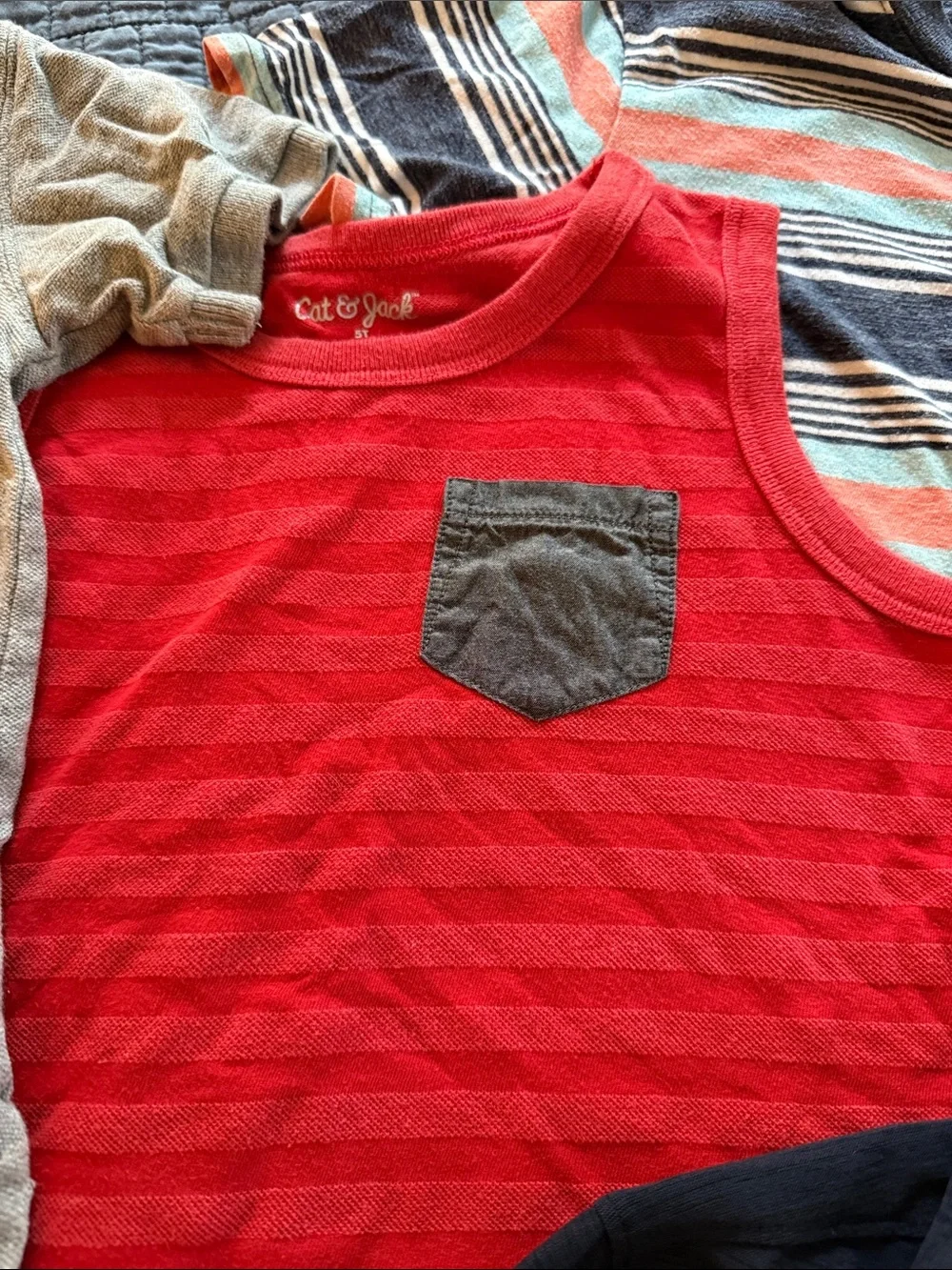 9 Boys Tshirts + 1 Sleeveless. Size 5T-XS